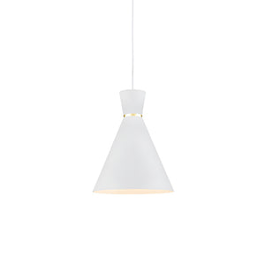 Kuzco Lighting - 493210-WH/GD - One Light Pendant - Vanderbilt - White With Gold Detail