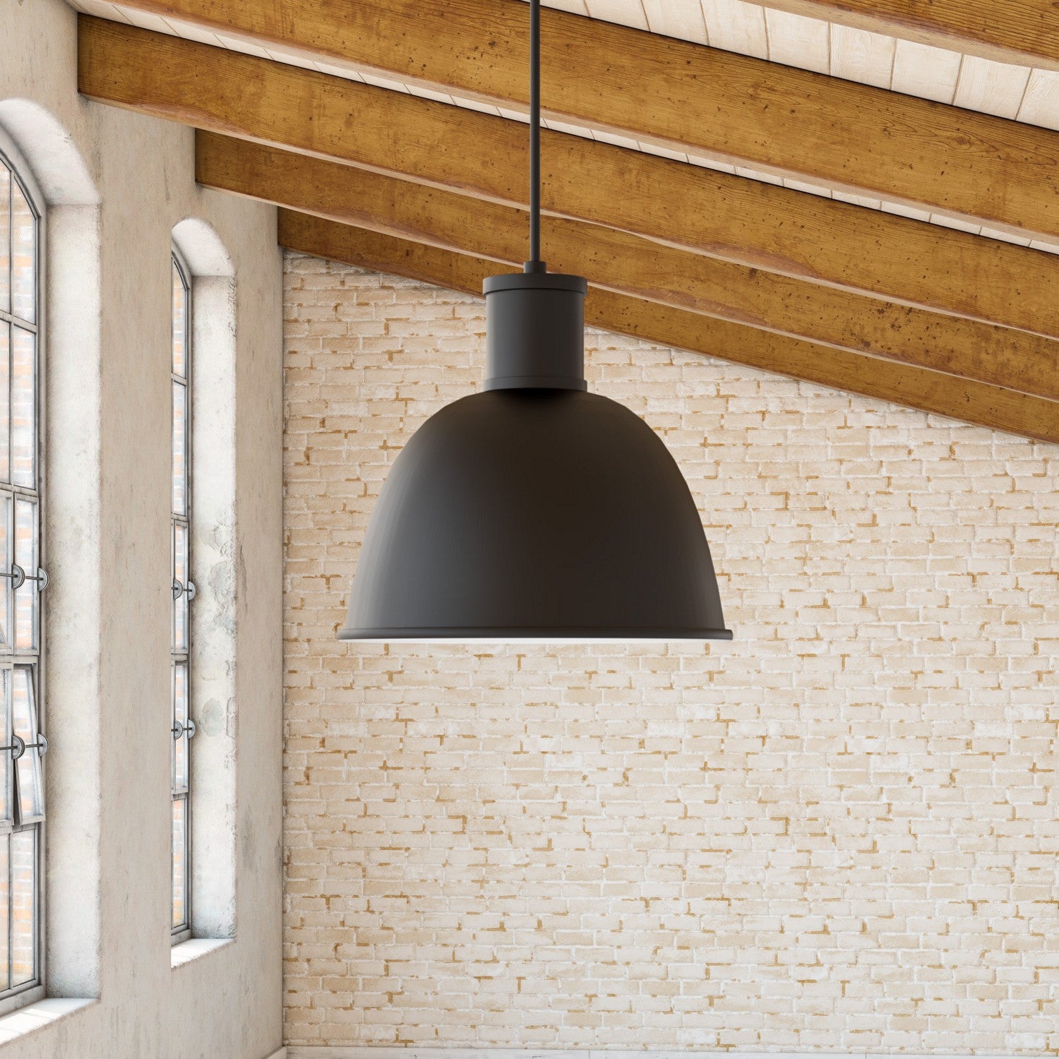 Kuzco Lighting - 493516-BK - One Light Pendant - Irving - Black