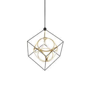 Kuzco Lighting - CH19234-BK/AN - LED Chandelier - Monza - Black/Antique Brass