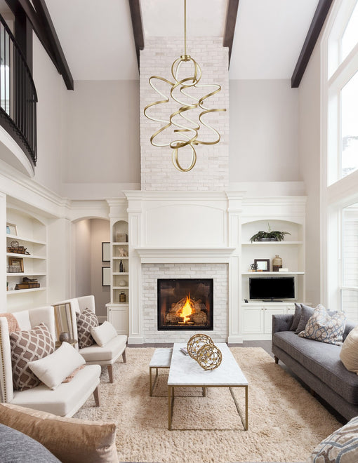Kuzco Lighting - CH93941-AN - LED Chandelier - Synergy - Antique Brass