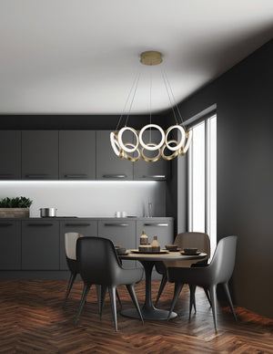 Kuzco Lighting - CH94829-AN - LED Chandelier - Oros - Antique Brass
