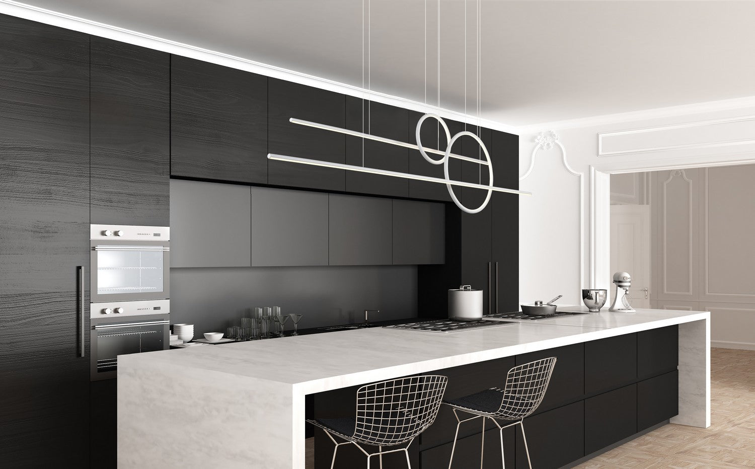 Kuzco Lighting - MP14956-WH - LED Pendant - Chute Calypso - White