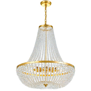 Crystorama - 609-GA - Eight Light Chandelier - Rylee - Antique Gold