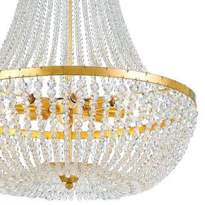 Crystorama - 609-GA - Eight Light Chandelier - Rylee - Antique Gold