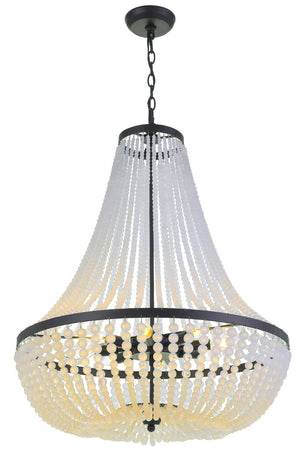 Crystorama - 609-MK - Eight Light Chandelier - Rylee - Matte Black