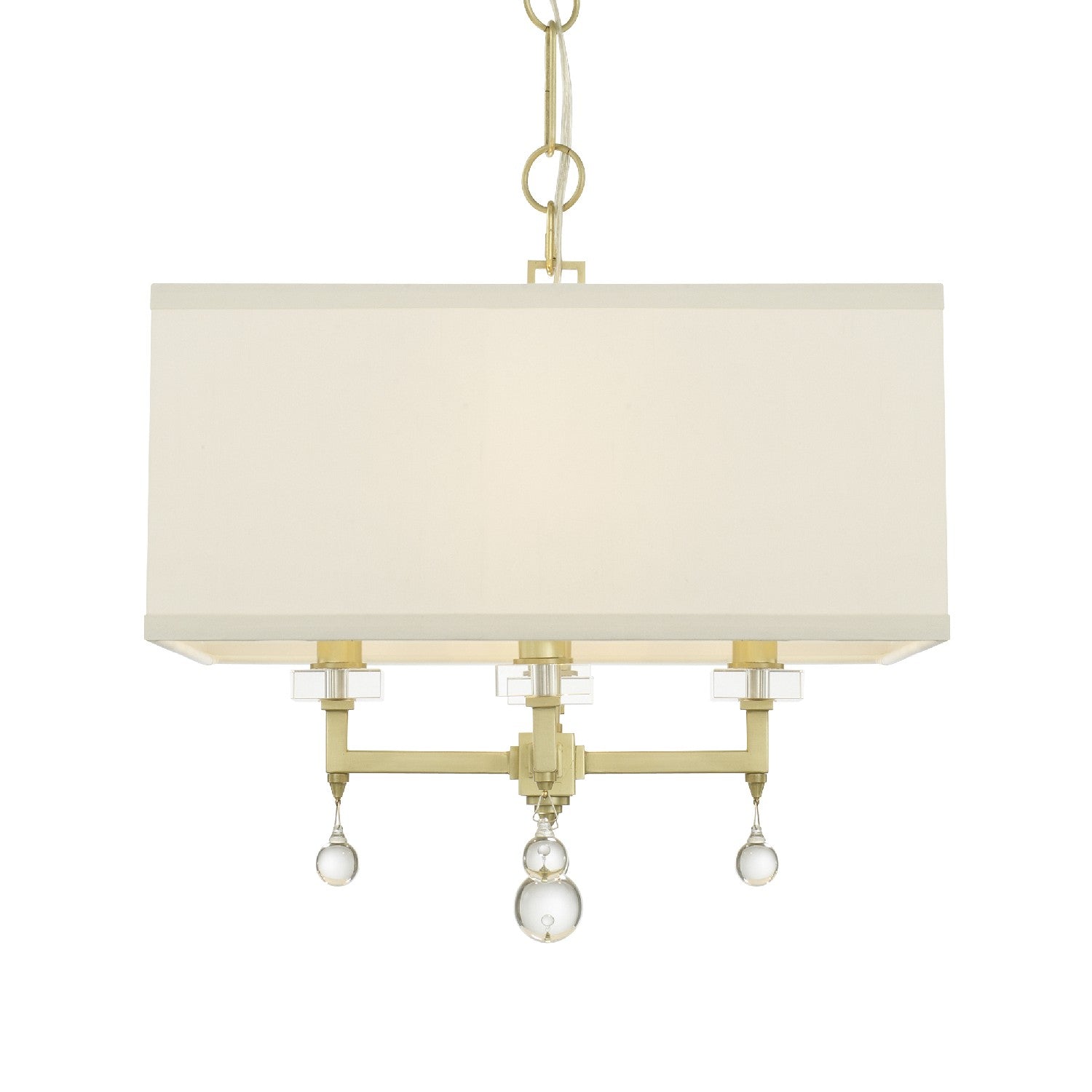 Crystorama - 8105-AG - Four Light Chandelier - Paxton - Aged Brass