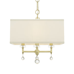 Crystorama - 8105-AG - Four Light Chandelier - Paxton - Aged Brass