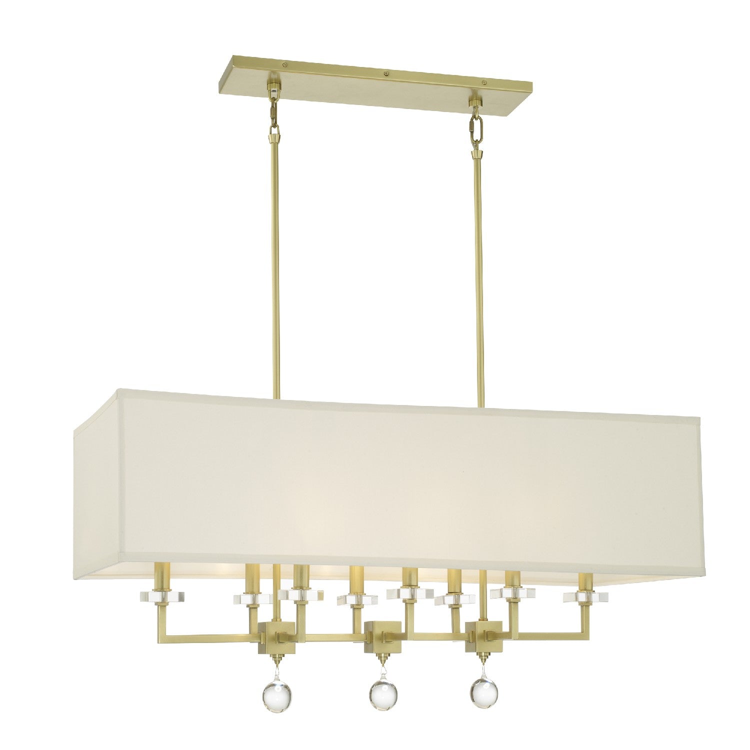 Crystorama - 8109-AG - Eight Light Chandelier - Paxton - Aged Brass