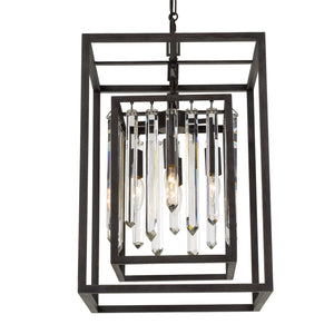 Crystorama - 8404-FB - Four Light Chandelier - Hollis - Forged Bronze