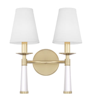 Crystorama - 8862-AG - Two Light Wall Sconce - Baxter - Aged Brass