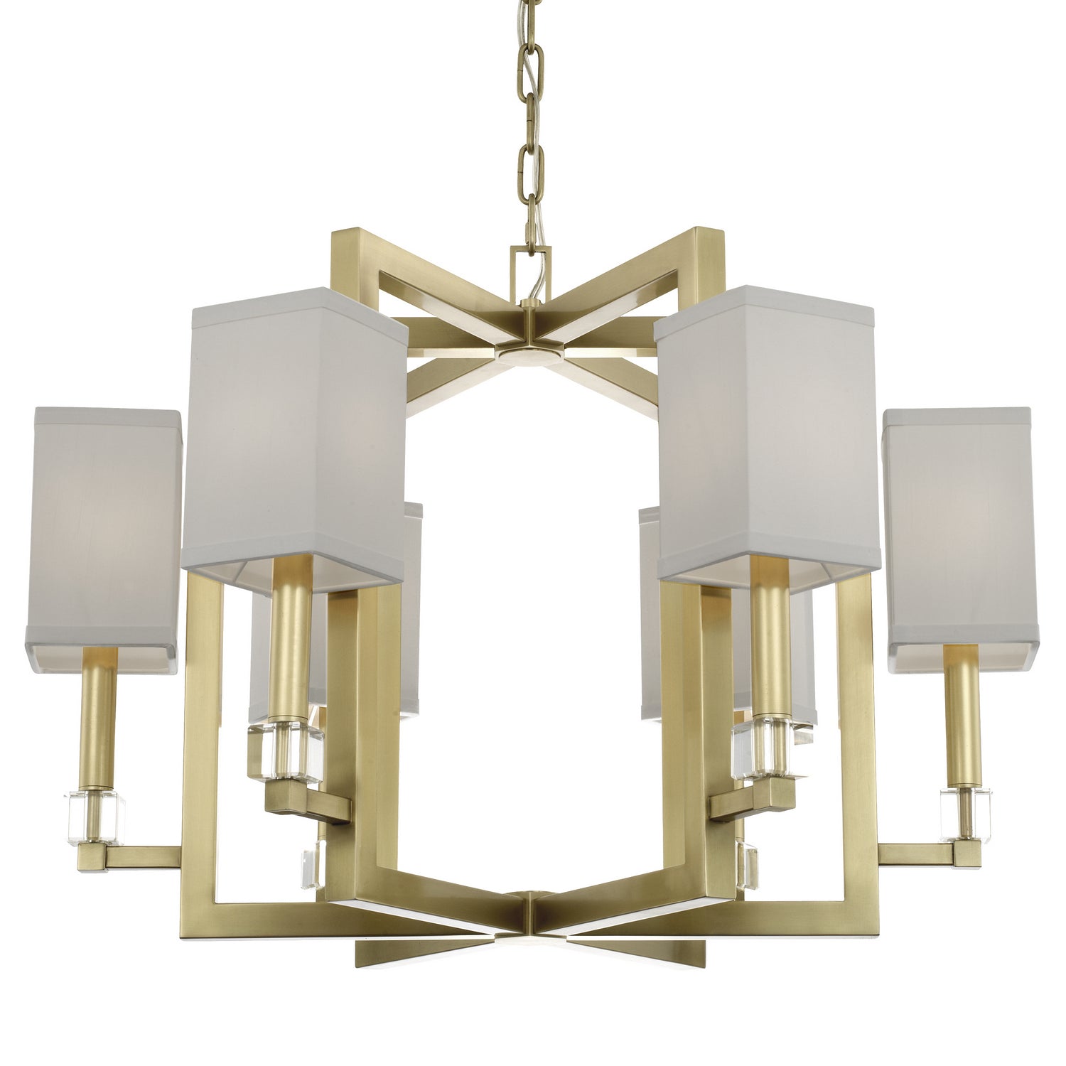 Crystorama - 8886-AG - Six Light Chandelier - Dixon - Aged Brass