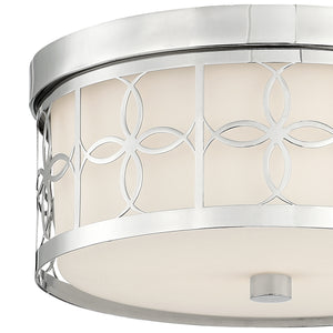 Crystorama - ANN-2105-PN - Two Light Flush Mount - Anniversary - Polished Nickel