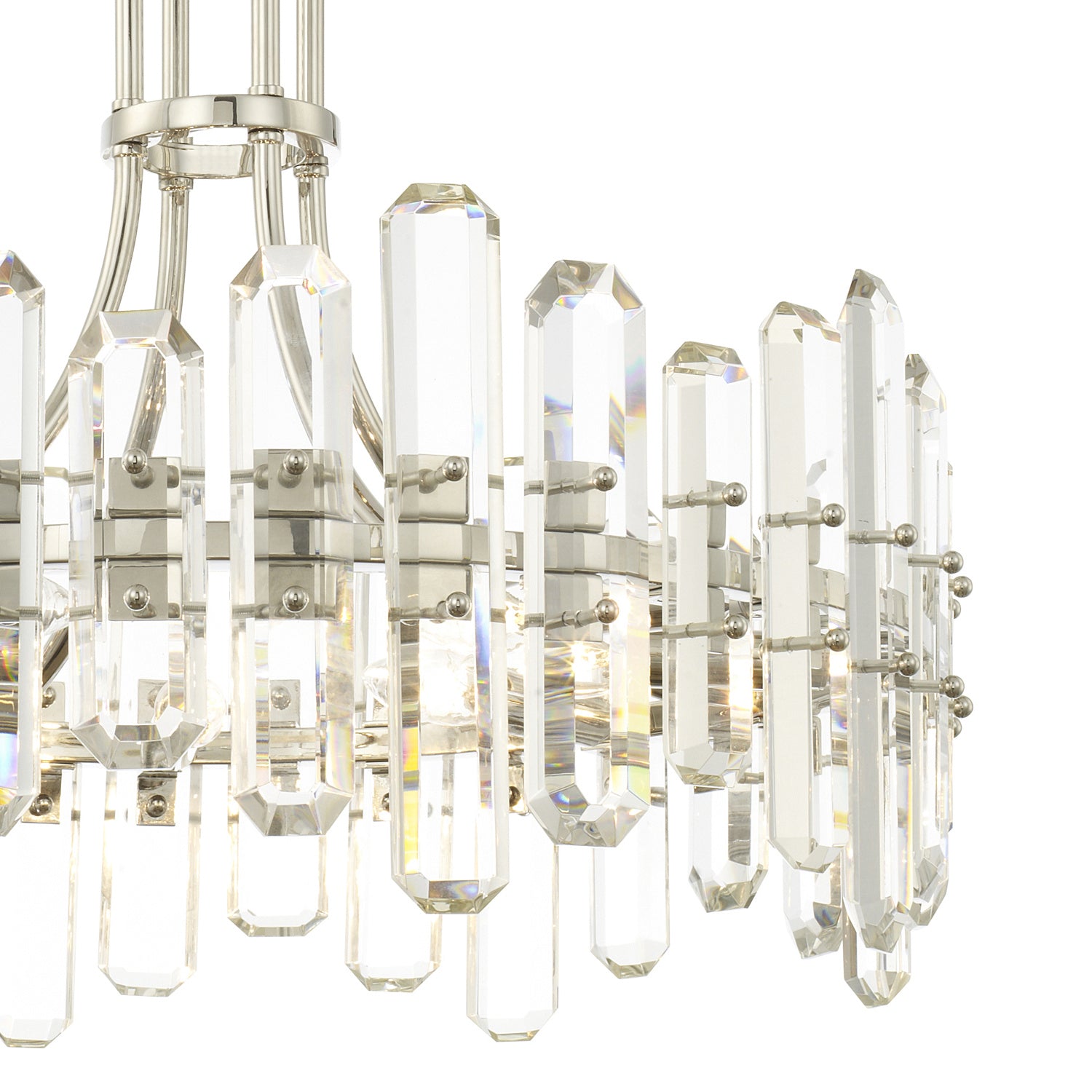 Crystorama - BOL-8888-PN - Eight Light Chandelier - Bolton - Polished Nickel