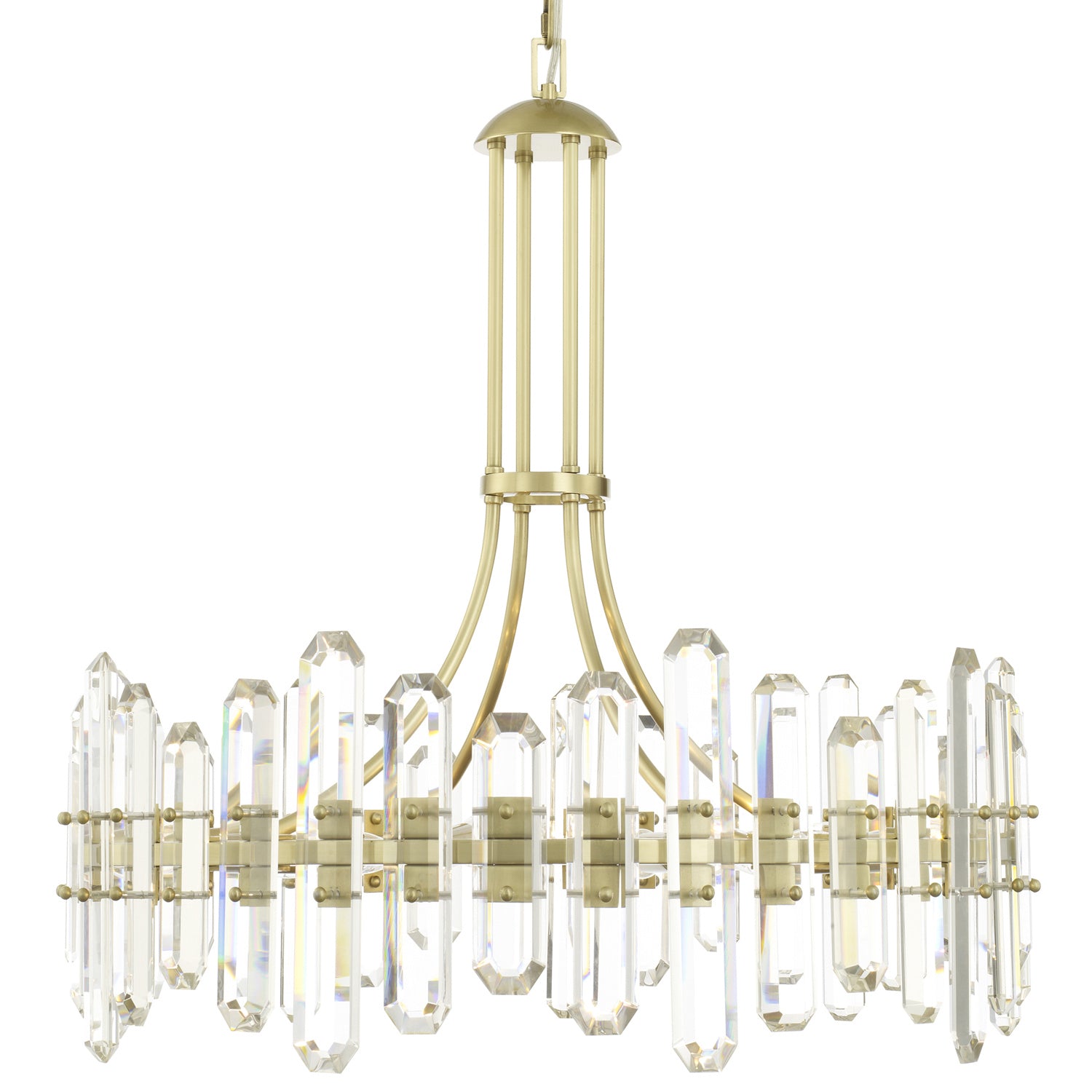 Crystorama - BOL-8889-AG - 12 Light Chandelier - Bolton - Aged Brass