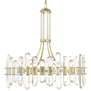 Crystorama - BOL-8889-AG - 12 Light Chandelier - Bolton - Aged Brass