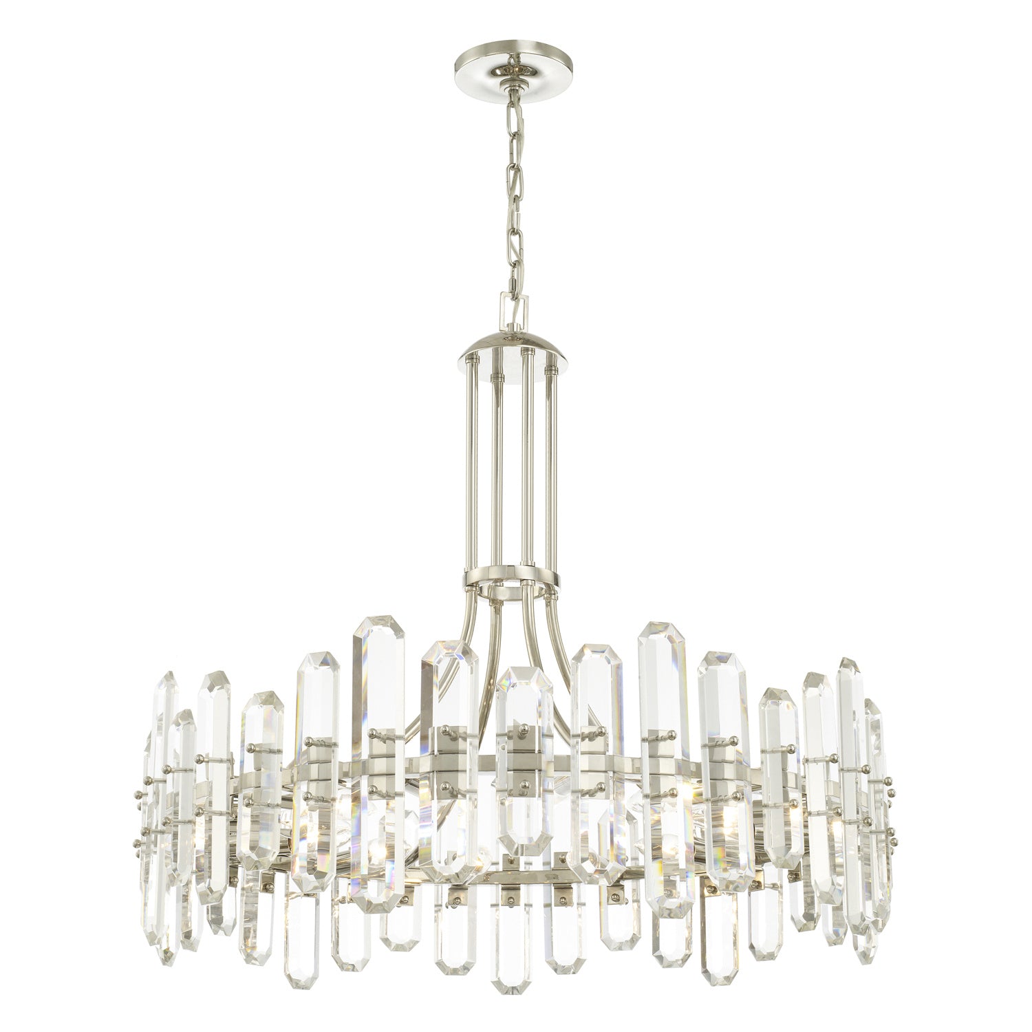 Crystorama - BOL-8889-PN - 12 Light Chandelier - Bolton - Polished Nickel