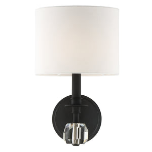 Crystorama - CHI-211-BF - One Light Wall Sconce - Chimes - Black Forged