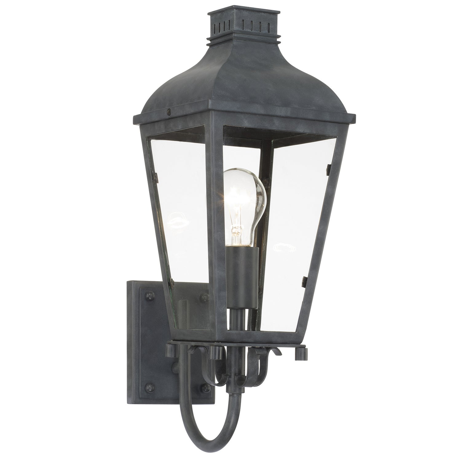 Crystorama - DUM-9801-GE - One Light Outdoor Wall Sconce - Dumont - Graphite