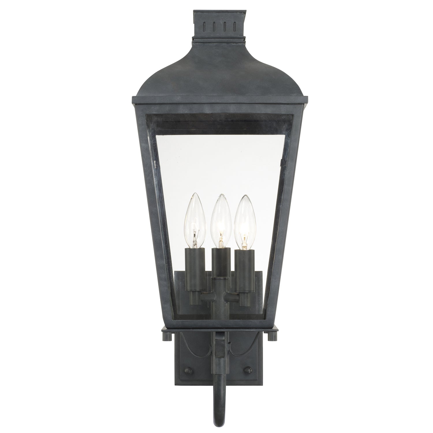 Crystorama - DUM-9802-GE - Three Light Outdoor Wall Sconce - Dumont - Graphite