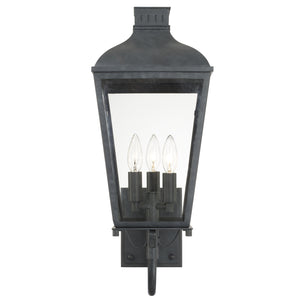 Crystorama - DUM-9802-GE - Three Light Outdoor Wall Sconce - Dumont - Graphite