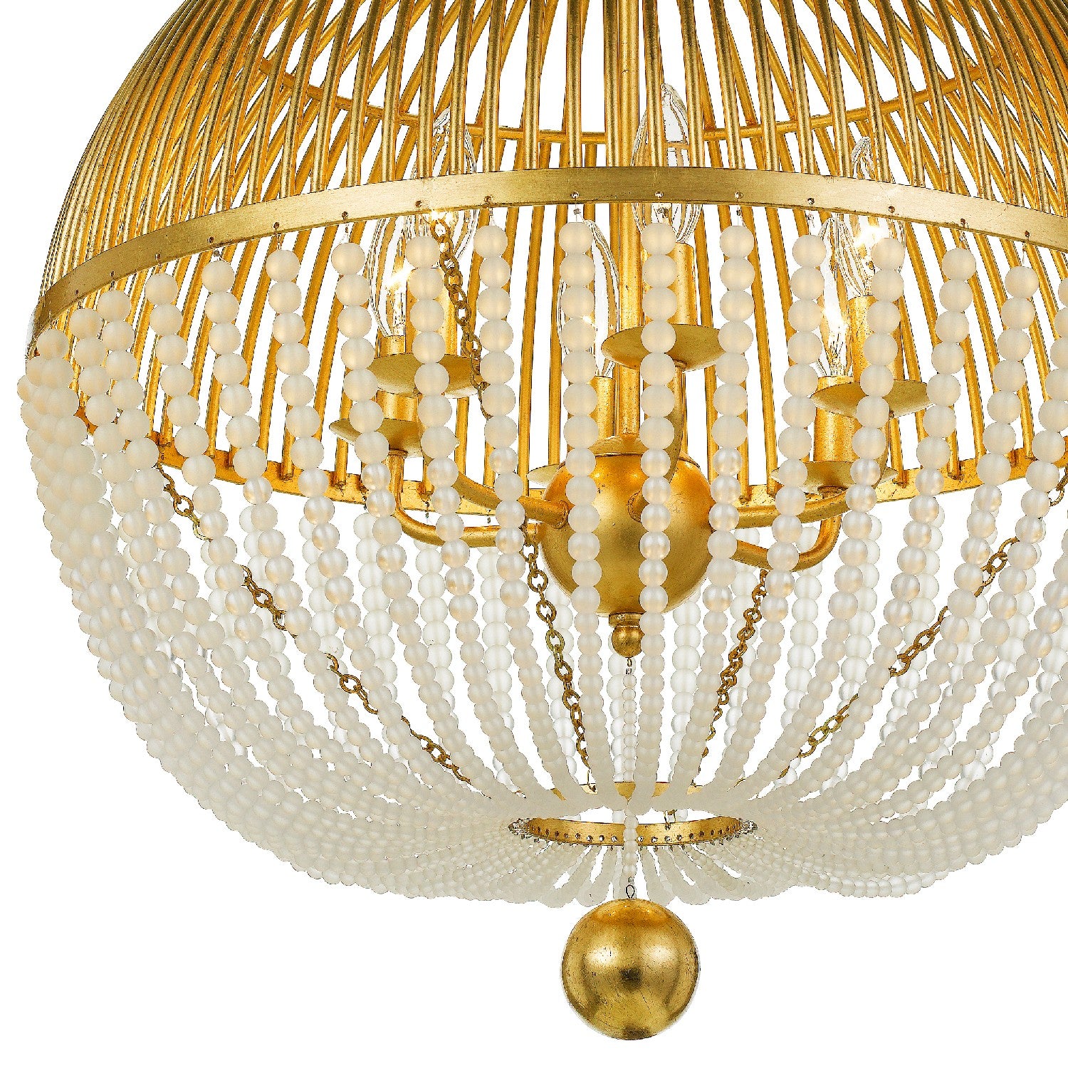 Crystorama - DUV-626-GA - Six Light Chandelier - Duval - Antique Gold