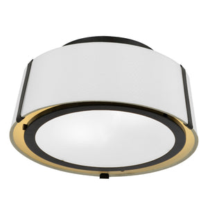 Crystorama - FUL-903-BK - Two Light Semi Flush Mount - Fulton - Black