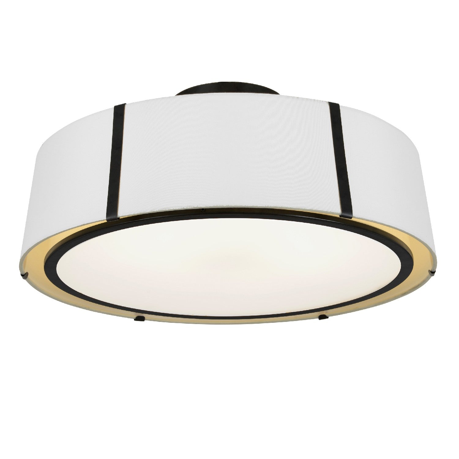 Crystorama - FUL-907-BK_CEILING - Six Light Semi Flush Mount - Fulton - Black