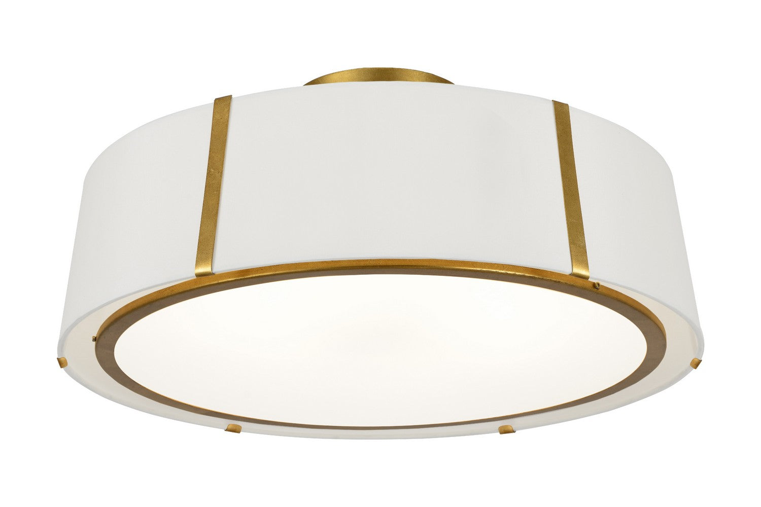 Crystorama - FUL-907-GA_CEILING - Six Light Semi Flush Mount - Fulton - Antique Gold