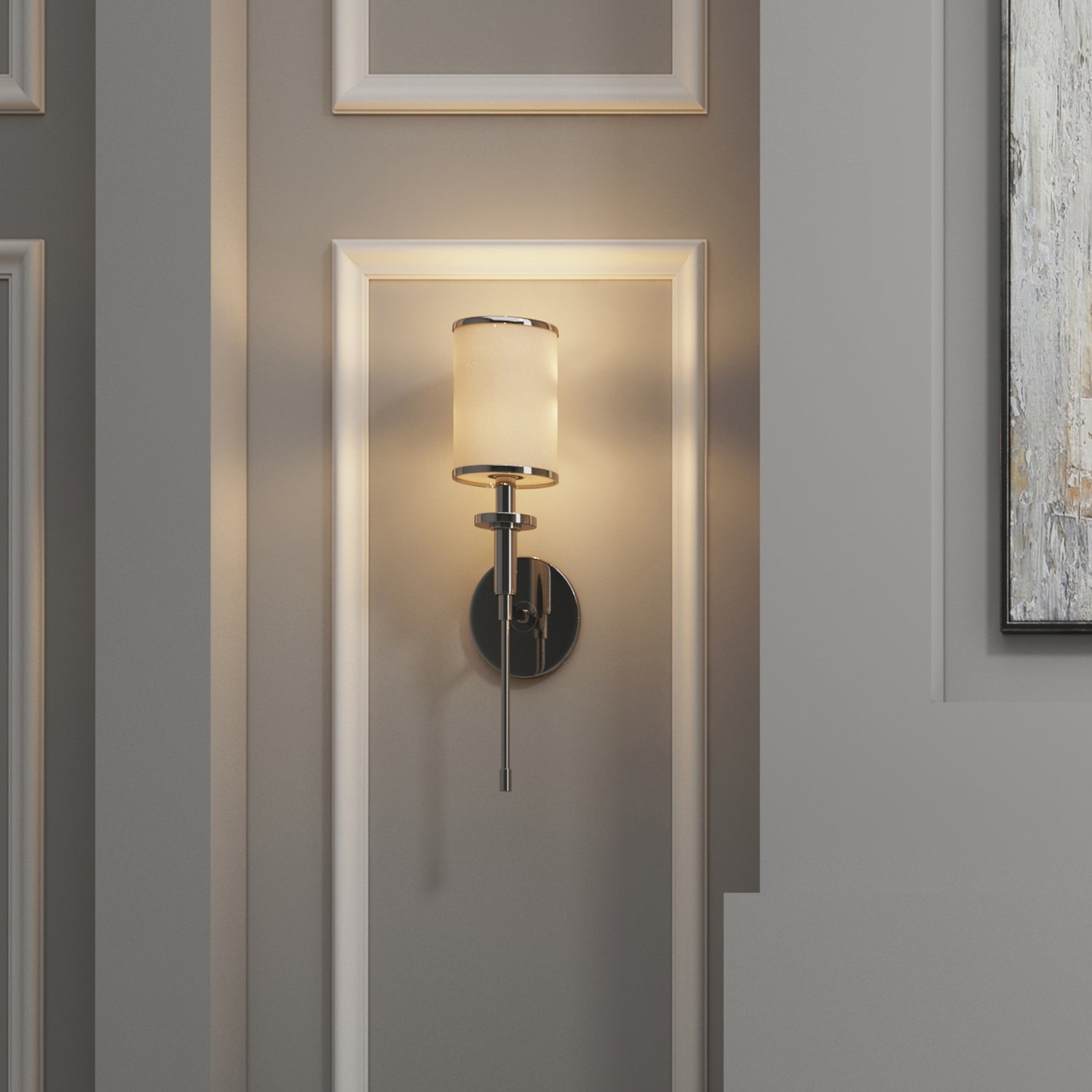 Crystorama - HAT-471-PN - One Light Wall Sconce - Hatfield - Polished Nickel