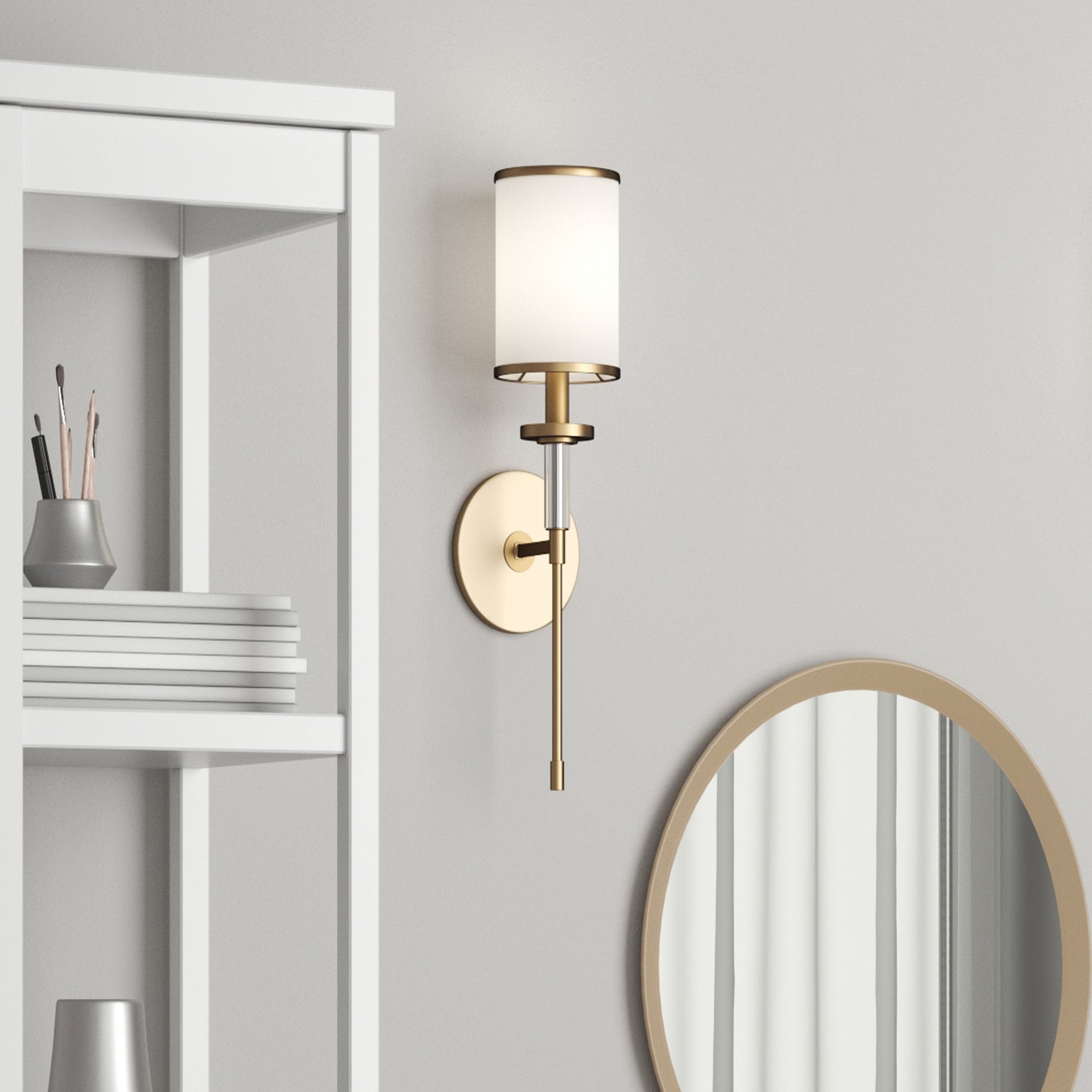 Crystorama - HAT-471-VG - One Light Wall Sconce - Hatfield - Vibrant Gold