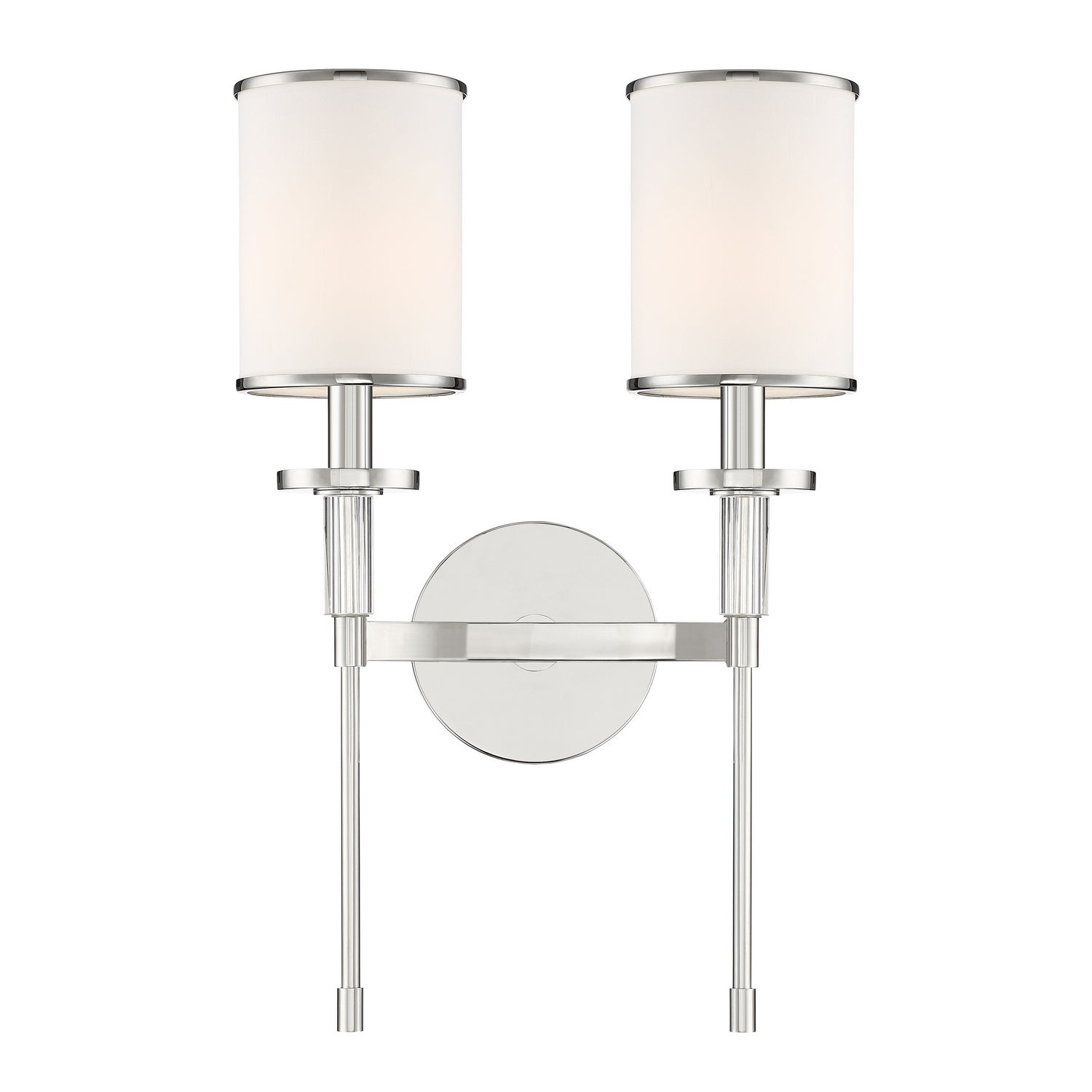 Crystorama - HAT-472-PN - Two Light Wall Sconce - Hatfield - Polished Nickel