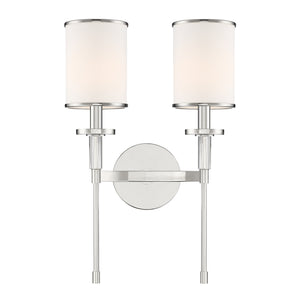 Crystorama - HAT-472-PN - Two Light Wall Sconce - Hatfield - Polished Nickel