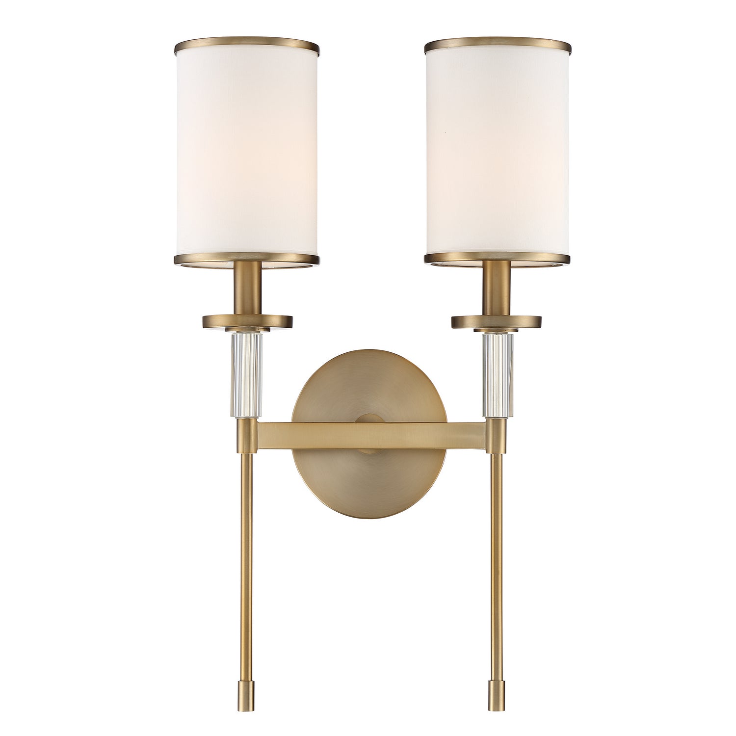 Crystorama - HAT-472-VG - Two Light Wall Sconce - Hatfield - Vibrant Gold