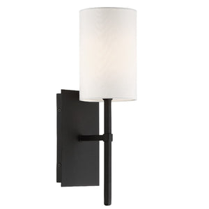 Crystorama - VER-241-BF - One Light Wall Sconce - Veronica - Black Forged