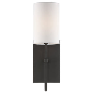 Crystorama - VER-241-BF - One Light Wall Sconce - Veronica - Black Forged