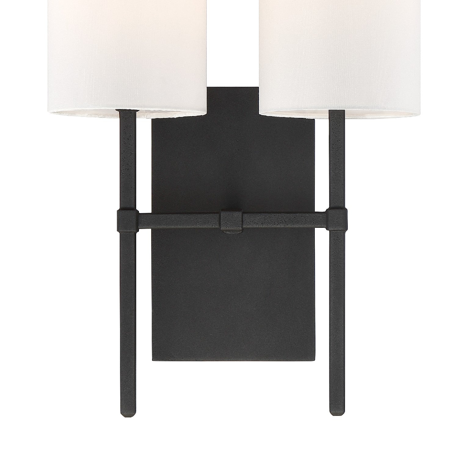 Crystorama - VER-242-BF - Two Light Wall Sconce - Veronica - Black Forged