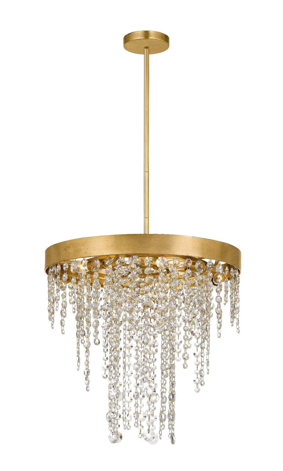 Crystorama - WIN-615-GA-CL-MWP - Five Light Chandelier - Winham - Antique Gold