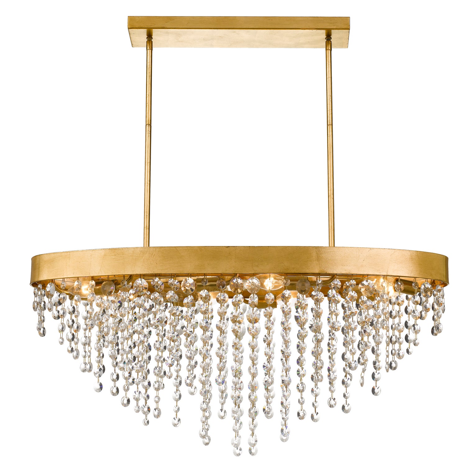 Crystorama - WIN-619-GA-CL-MWP - Eight Light Chandelier - Winham - Antique Gold