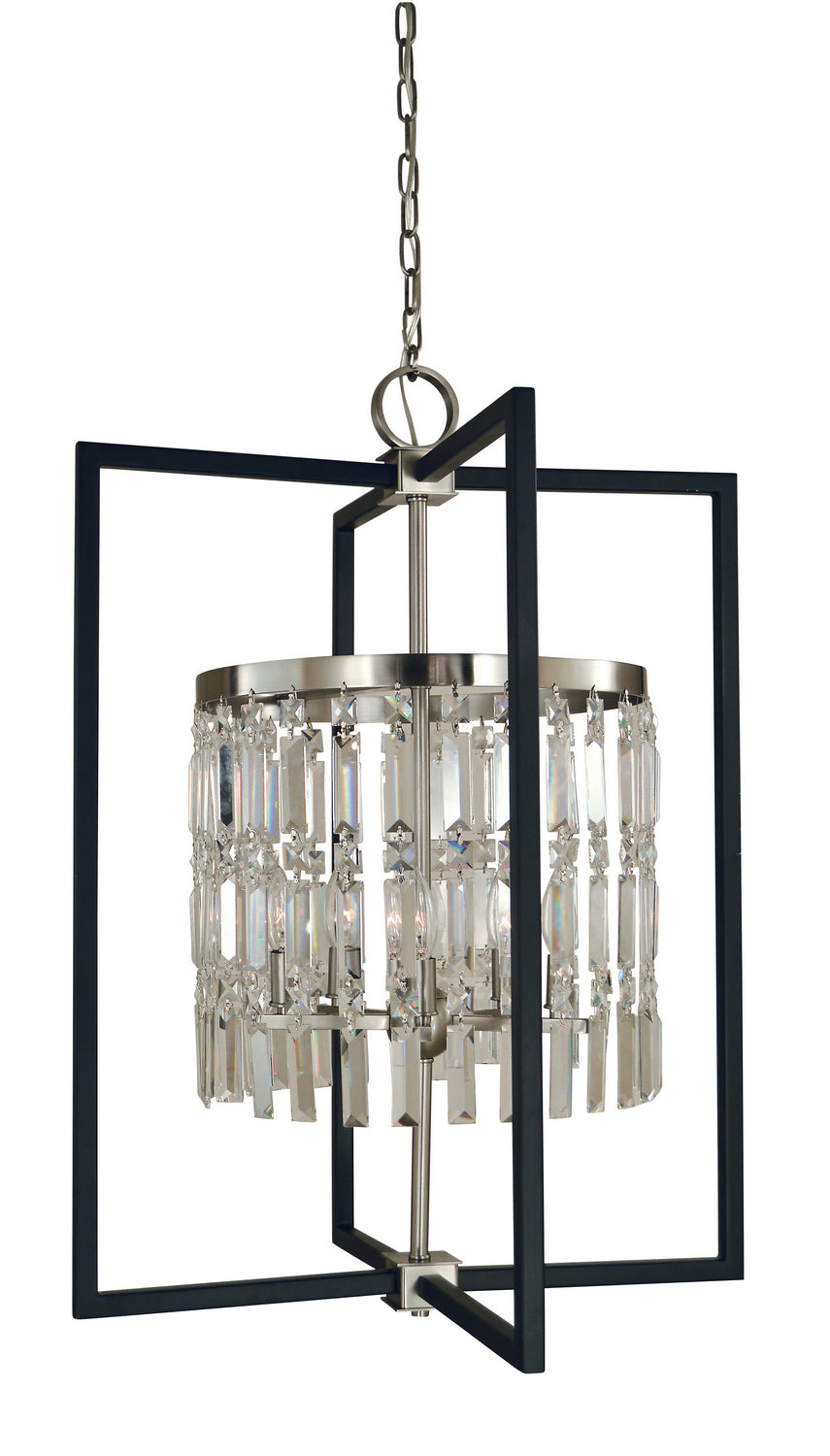 Framburg - 5332 BN/MBLACK - Five Light Chandelier - Hannah - Brushed Nickel/Matte Black