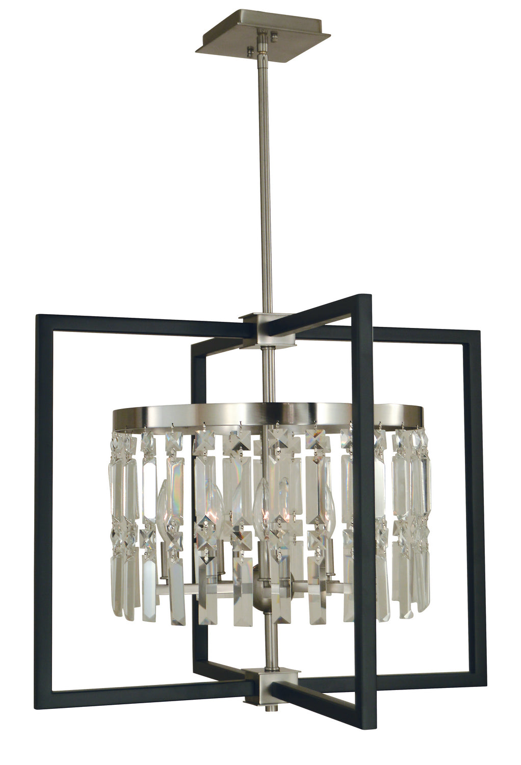 Framburg - 5335 BN/MBLACK - Five Light Chandelier - Hannah - Brushed Nickel/Matte Black