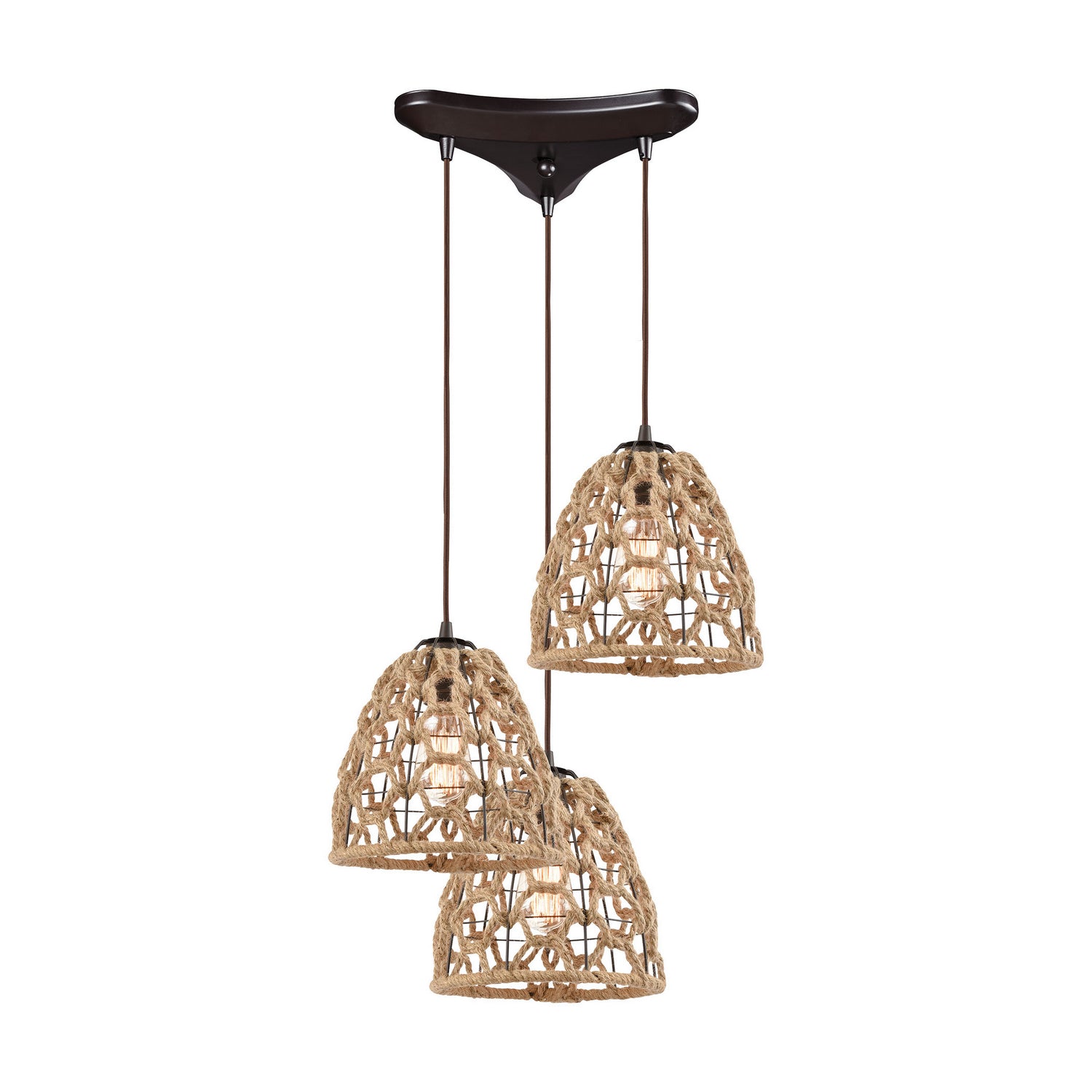 ELK Home - 10709/3 - Three Light Pendant - Coastal Inlet - Oil Rubbed Bronze