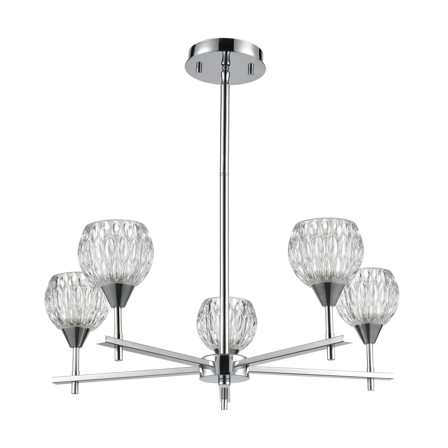 ELK Home - 10828/5 - Five Light Chandelier - Kersey - Polished Chrome