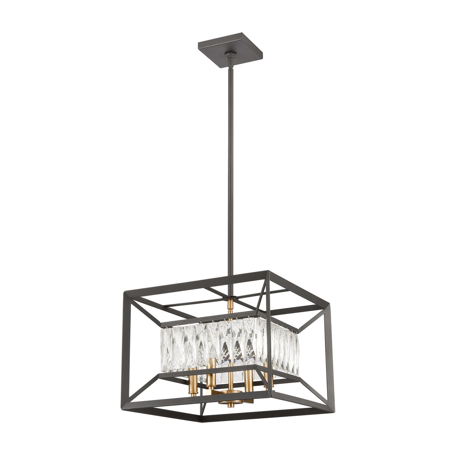 ELK Home - 11184/4 - Four Light Chandelier - Starlight - Charcoal