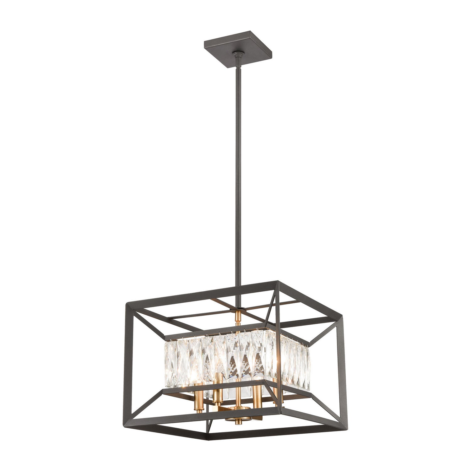 ELK Home - 11184/4 - Four Light Chandelier - Starlight - Charcoal