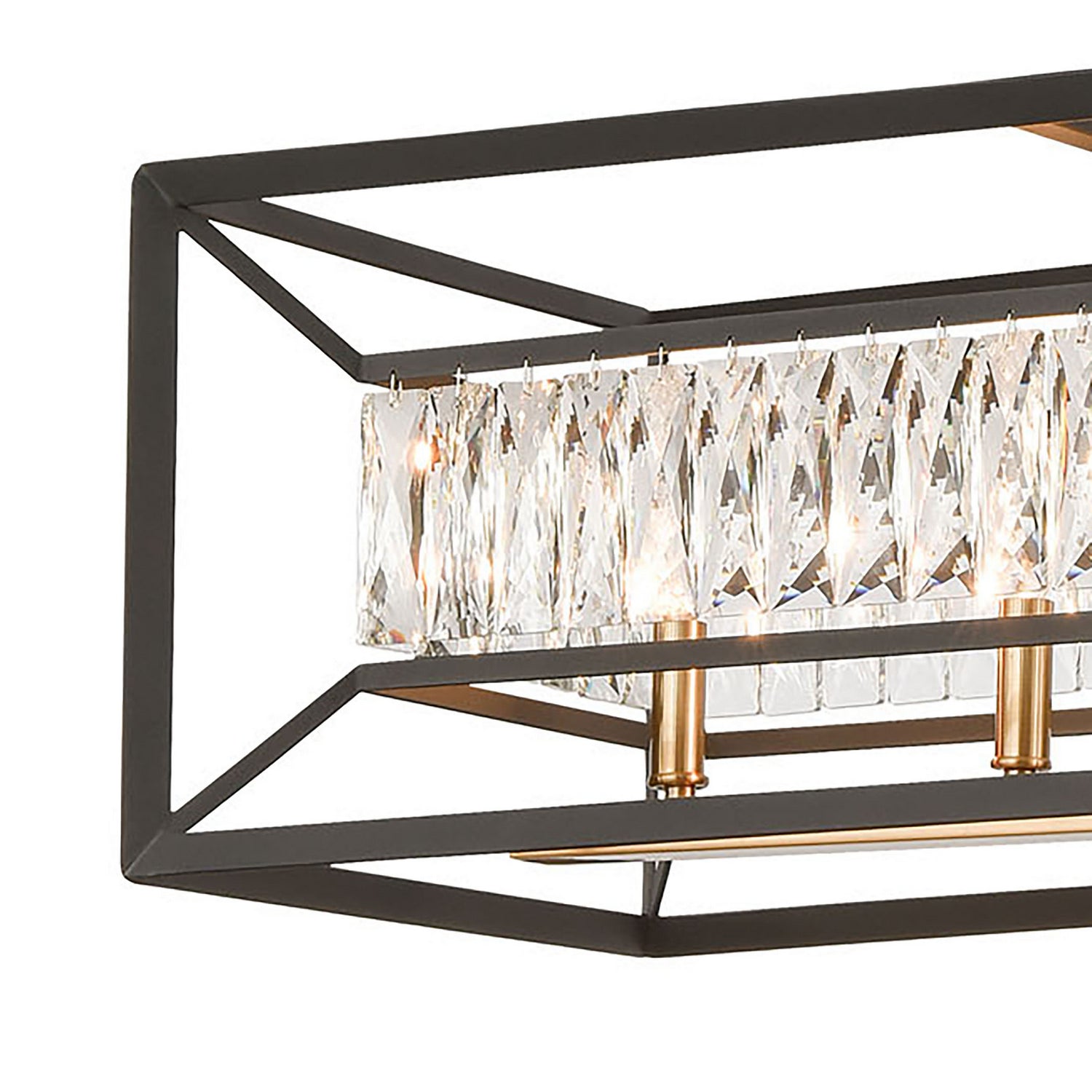 ELK Home - 11186/6 - Six Light Linear Chandelier - Starlight - Charcoal