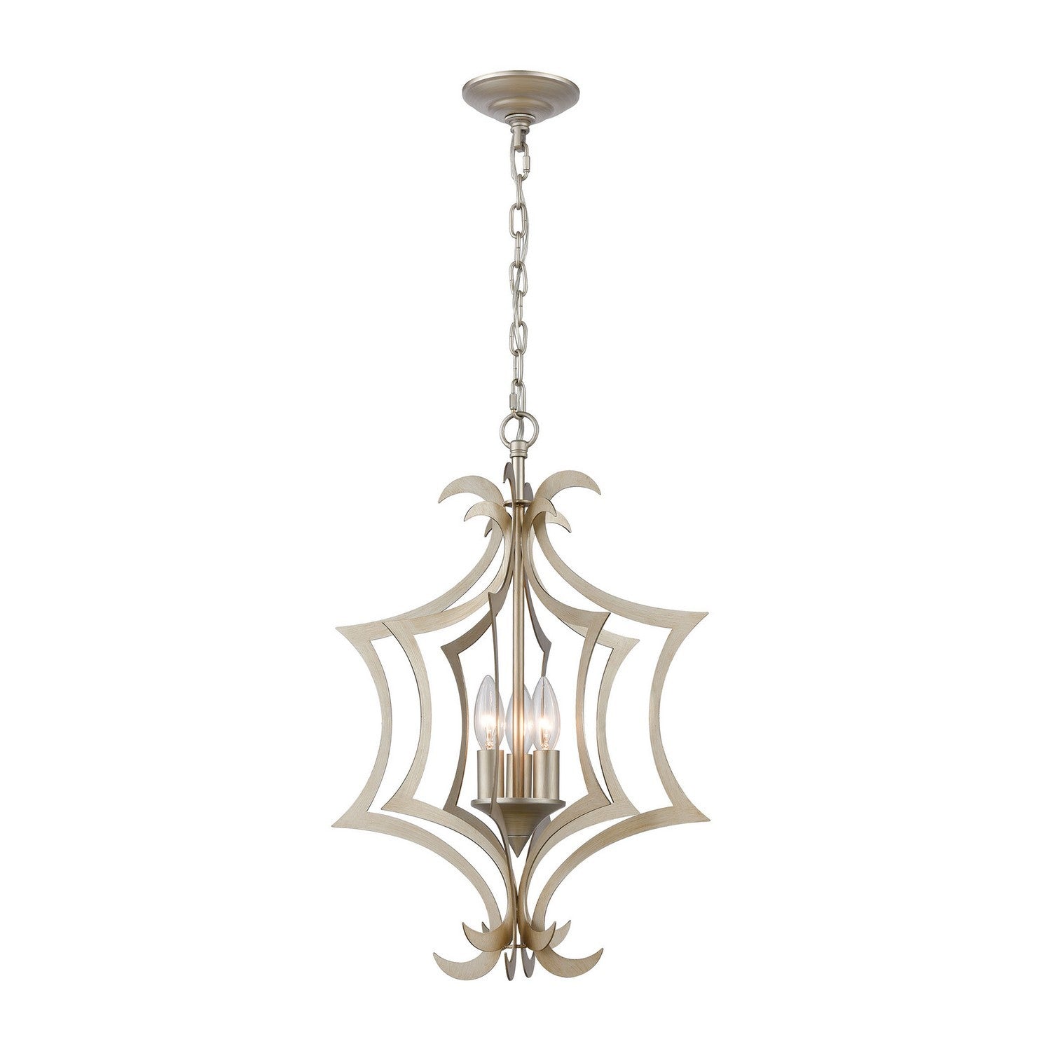 ELK Home - 12062/3 - Three Light Pendant - Delray - Aged Silver