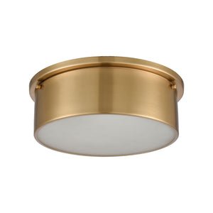 ELK Home - 12121/3 - Three Light Flush Mount - Simpson - Satin Brass