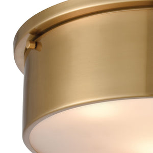 ELK Home - 12121/3 - Three Light Flush Mount - Simpson - Satin Brass