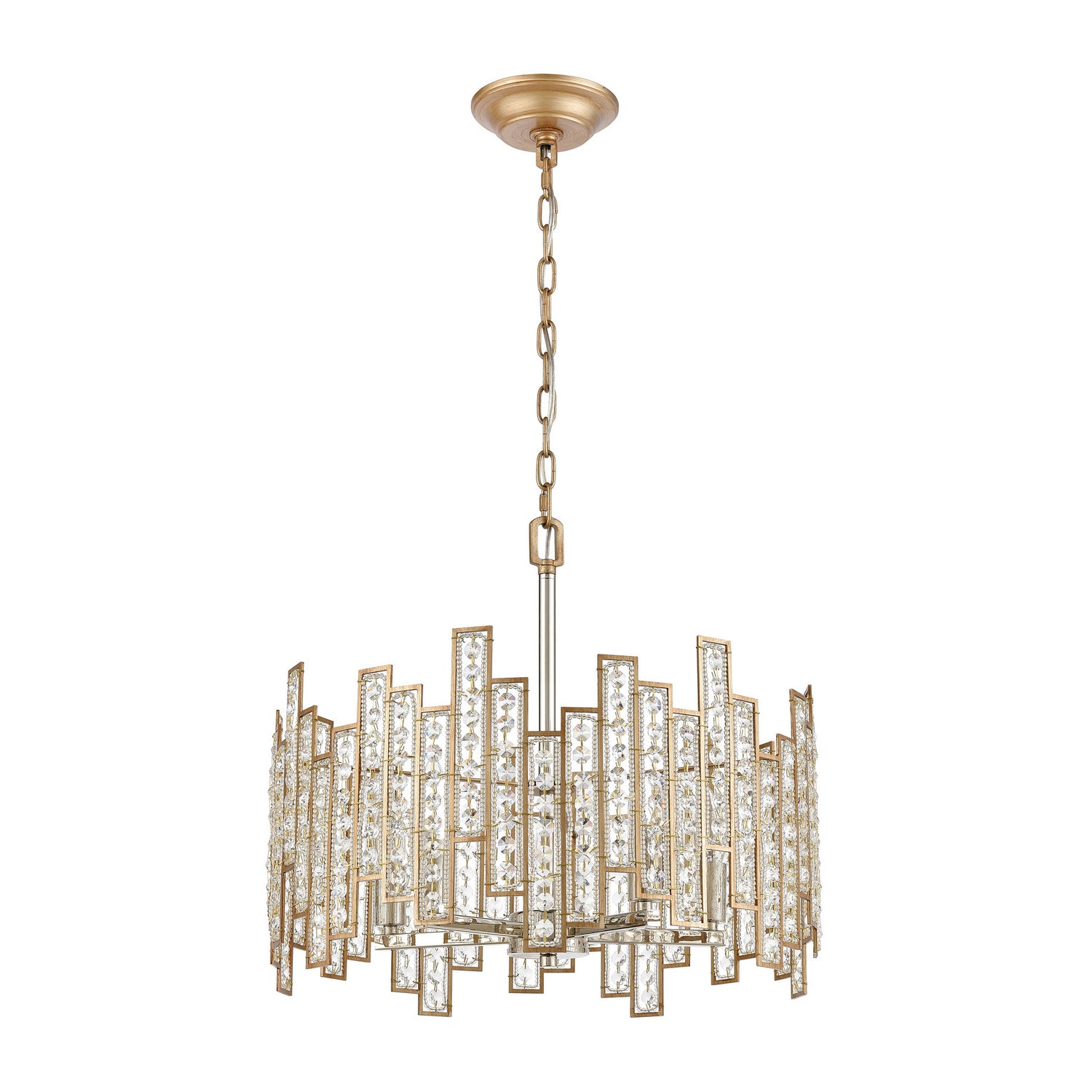 ELK Home - 12134/5 - Five Light Chandelier - Equilibrium - Matte Gold