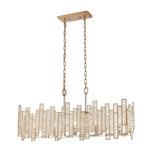 ELK Home - 12136/5 - Five Light Linear Chandelier - Equilibrium - Matte Gold